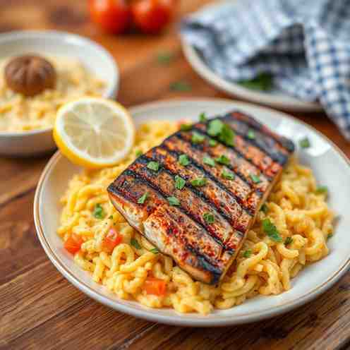 Attiéké & Grilled Fish - Healthy Gluten-Free Dairy-Free Recipe